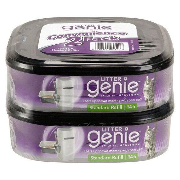 Litter Genie Cat Litter Disposal System Standard Refill 2-Pak - Picture 1 of 4